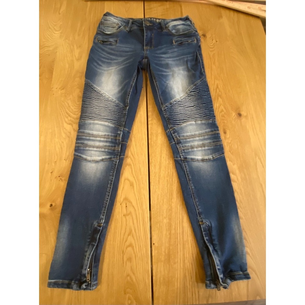 Affliction Raquel Skinny Women's Jeans Size 28 Ankle zipper embellished design‎ - Picture 2 of 15